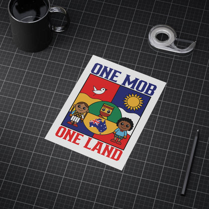 One Mob Poster | Australian Unity & Aboriginal Heritage Wall Art