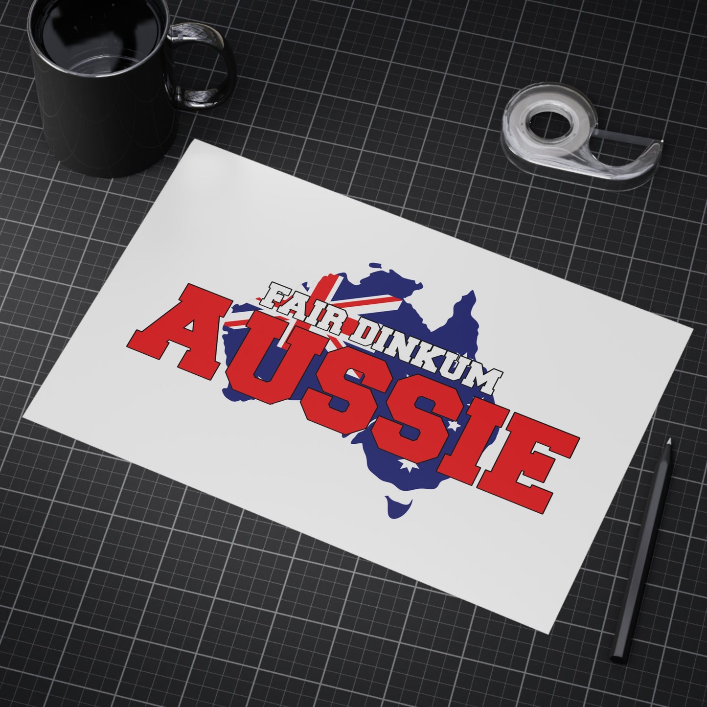 Fair Dinkum Poster | True Blue Aussie Wall Art