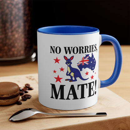 No Worries Mate Mug | Funny Aussie Pride Coffee Cup