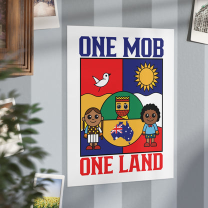 One Mob Poster | Australian Unity & Aboriginal Heritage Wall Art
