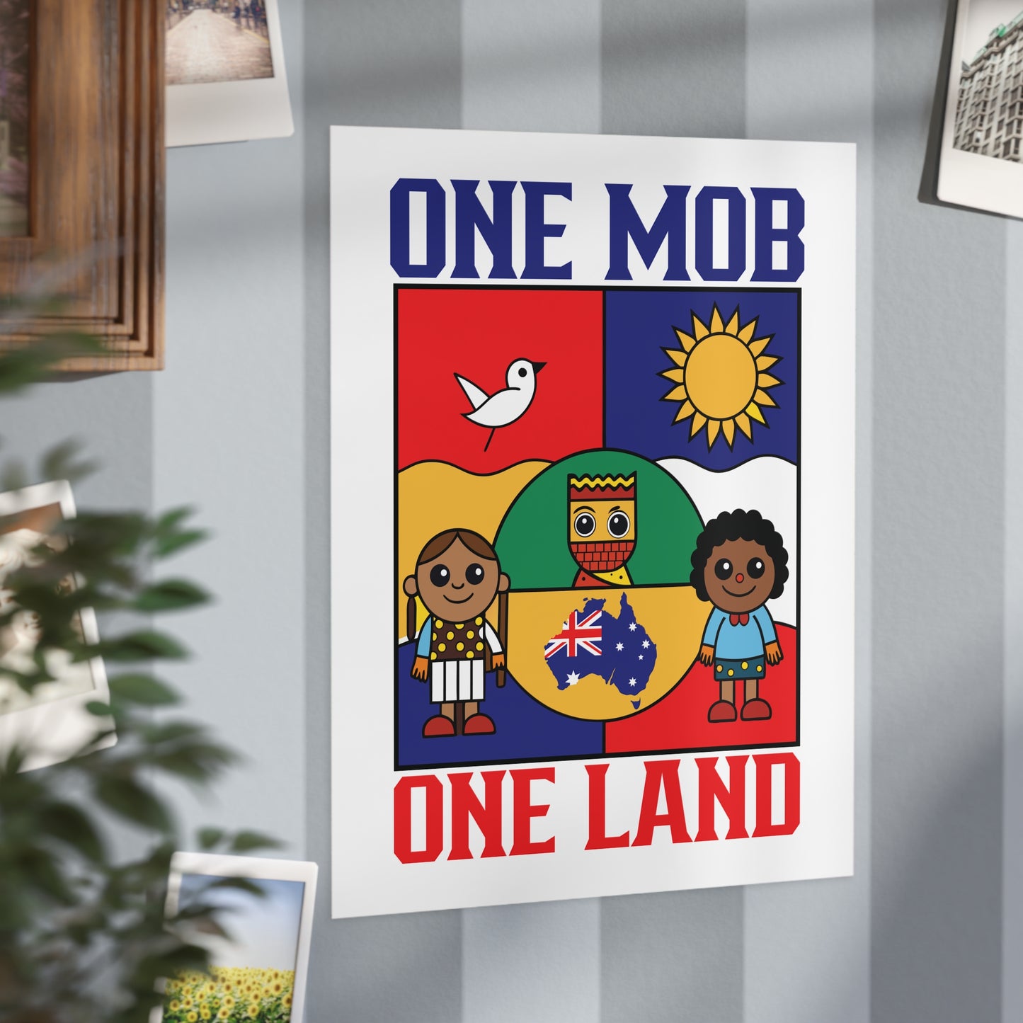 One Mob Poster | Australian Unity & Aboriginal Heritage Wall Art