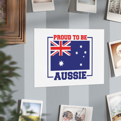 Proud Aussie Poster | Australian Pride Wall Art