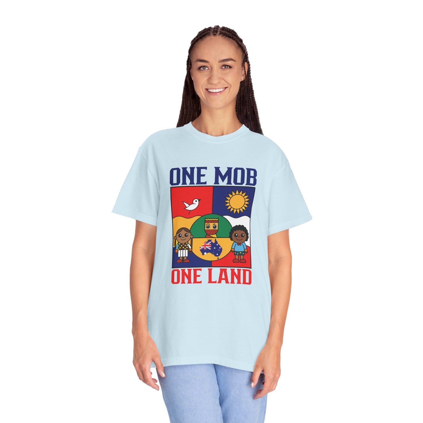 One Mob One Land T-Shirt | Aussie Pride Unisex Tee | Australian Spirit Shirt – BackToClassy