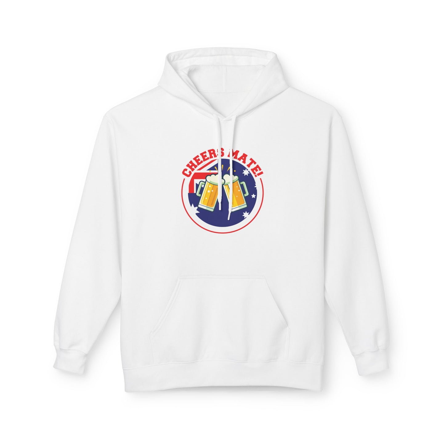 Cheers Mate! Hoodie | Aussie Slang Unisex Fleece Hoodie | Australian Pride Sweatshirt – BackToClassy