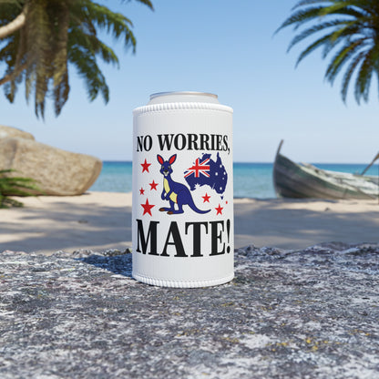 No Worries Mate Stubby Cooler | Aussie Pride Gift