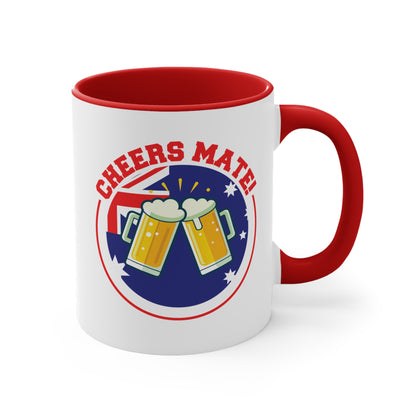Cheers Mate Mug | Fun Aussie Coffee Cup