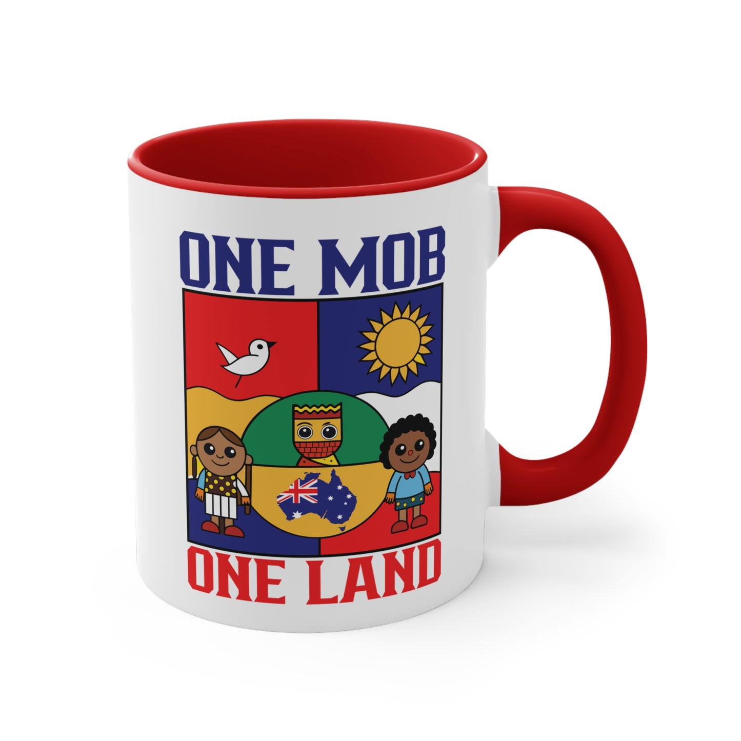 One Mob One Land Mug | Multicultural Aussie Pride Coffee Cup | Unity & Diversity Australia Accent Mug – BackToClassy