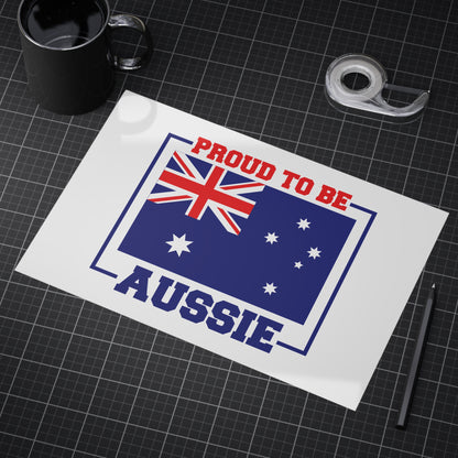 Proud Aussie Poster | Australian Pride Wall Art