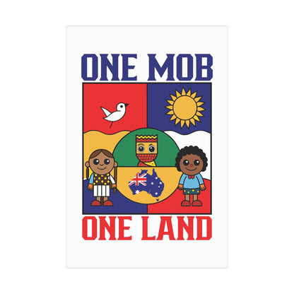 One Mob Poster | Australian Unity & Aboriginal Heritage Wall Art