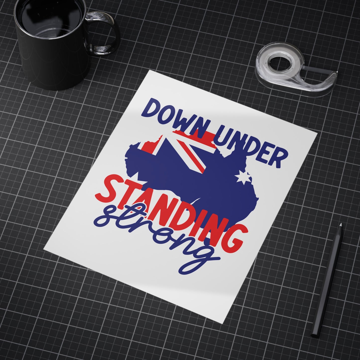 Down Under Poster | Australian Pride Wall Art