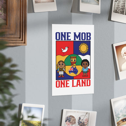 One Mob Poster | Australian Unity & Aboriginal Heritage Wall Art