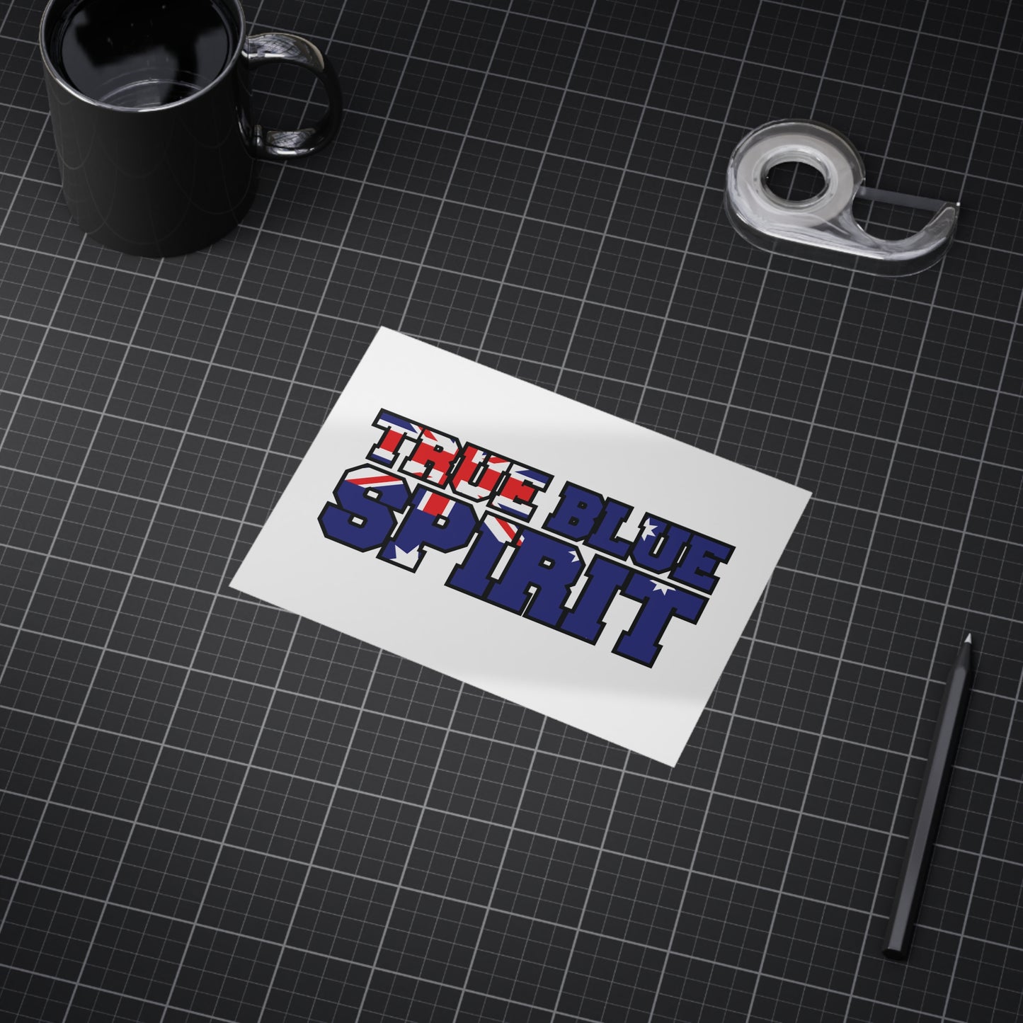 True Blue Poster | Australian Pride Wall Art