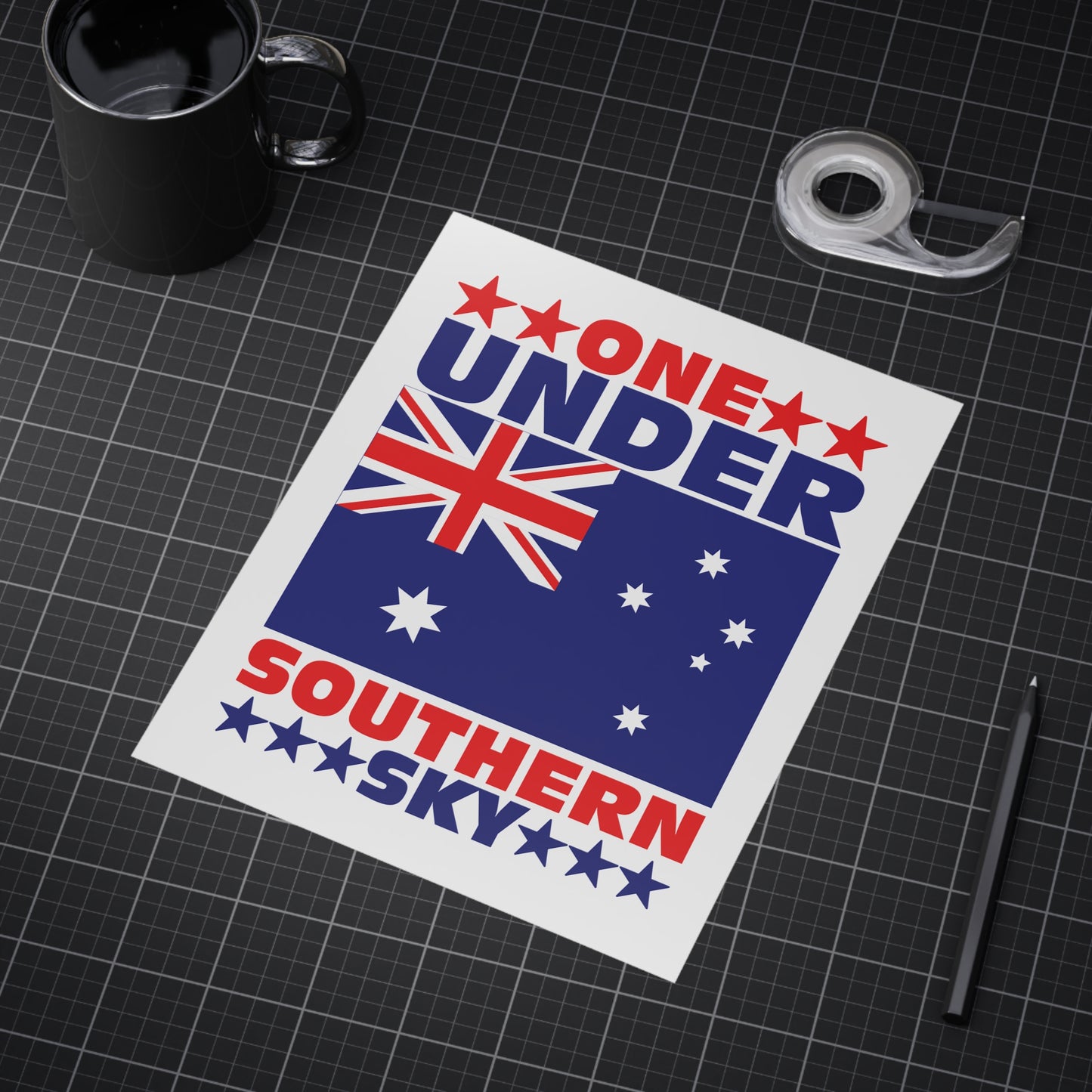 Southern Sky Poster | Australian Unity Wall Art