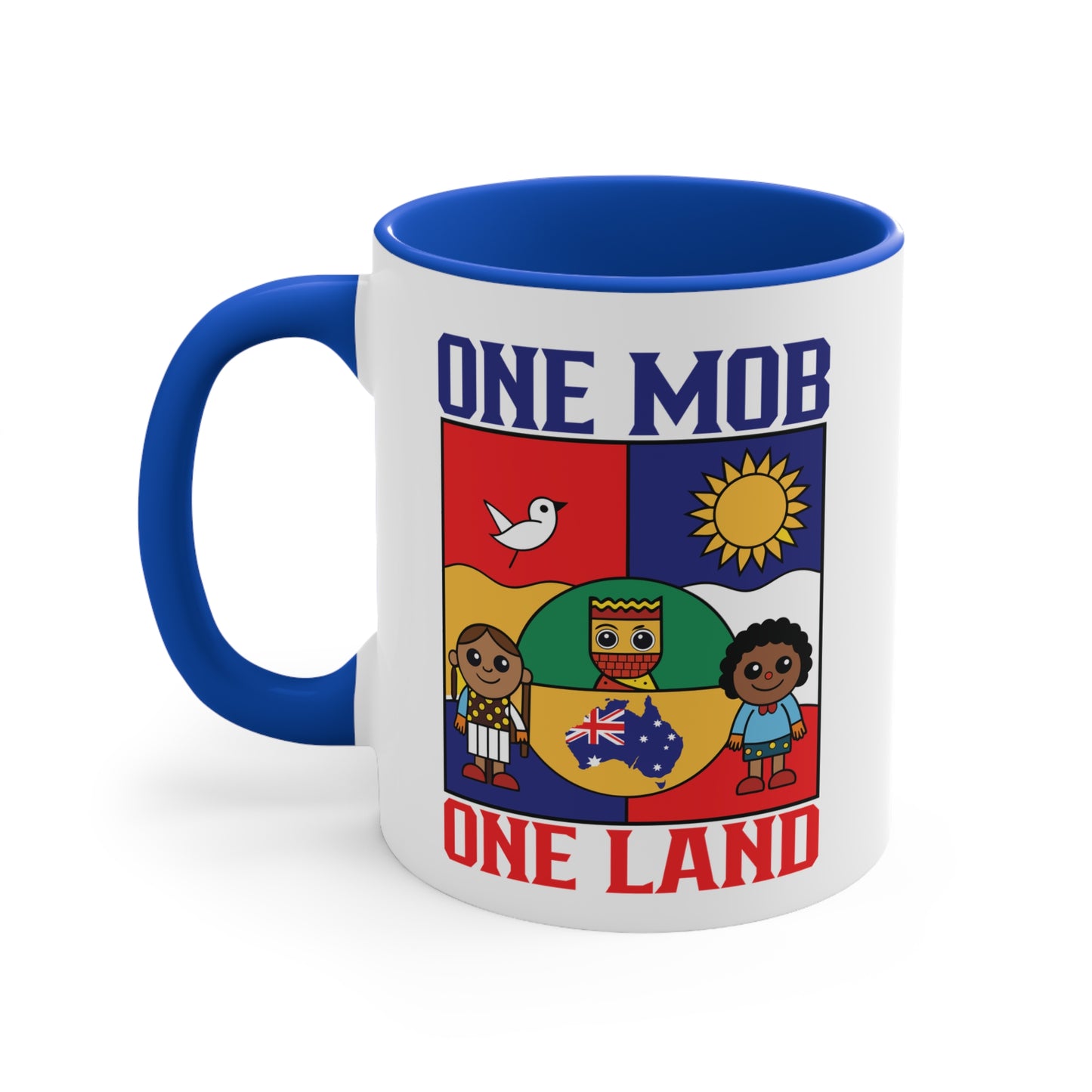 One Mob One Land Mug | Multicultural Aussie Pride Coffee Cup | Unity & Diversity Australia Accent Mug – BackToClassy