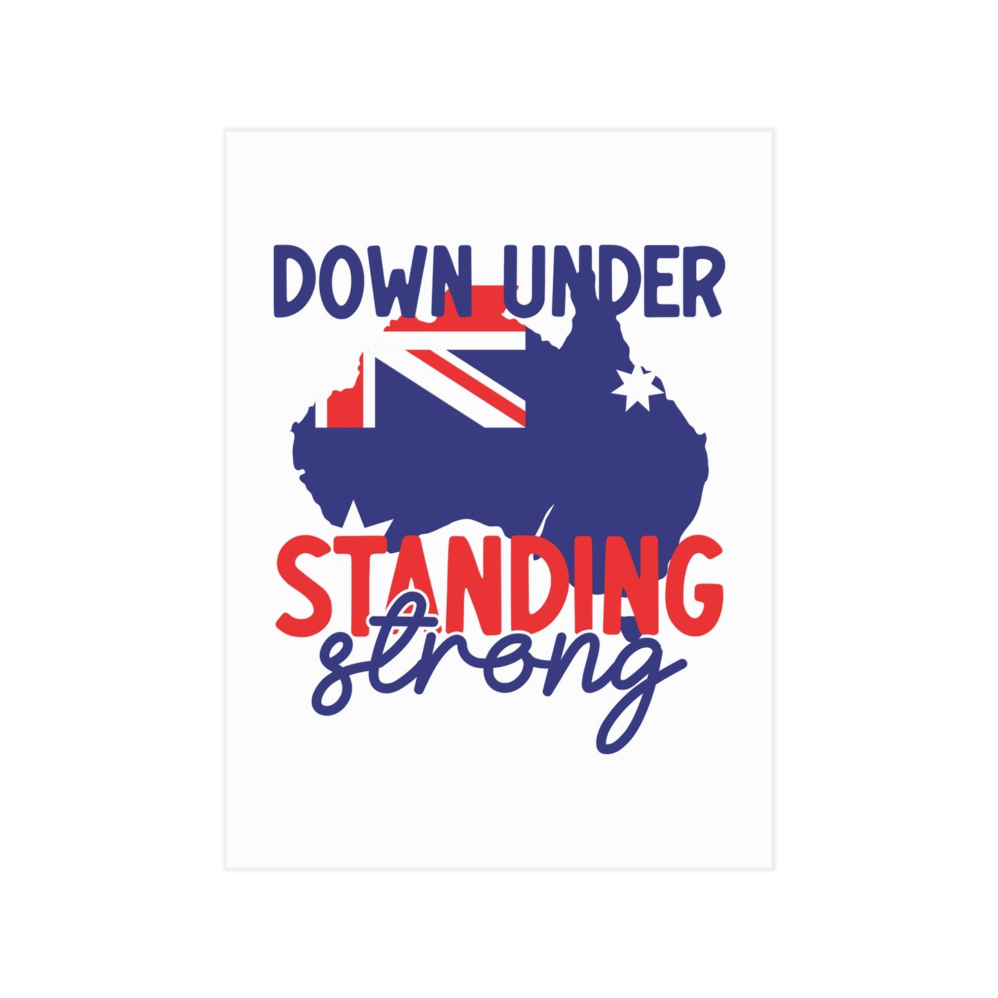 Down Under Poster | Australian Pride Wall Art