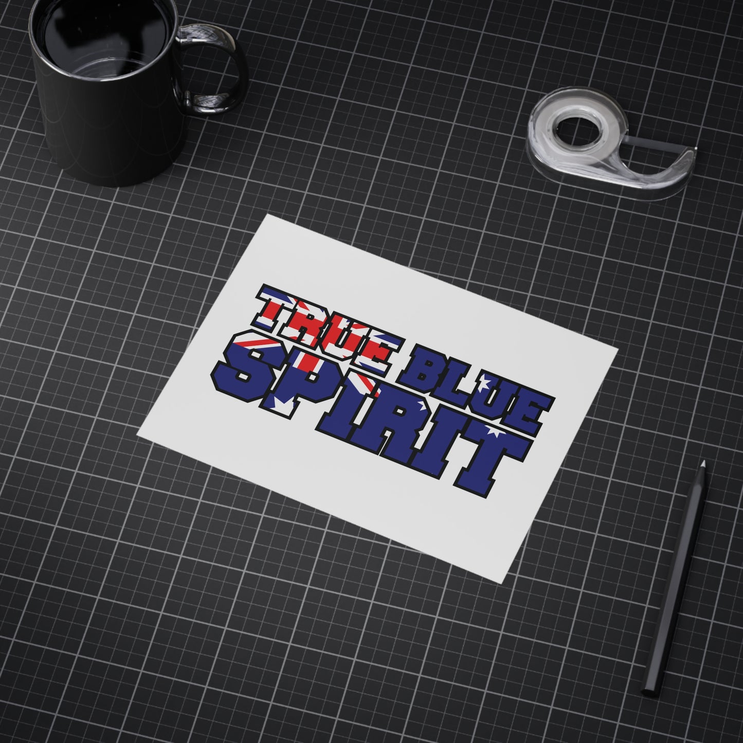 True Blue Poster | Australian Pride Wall Art