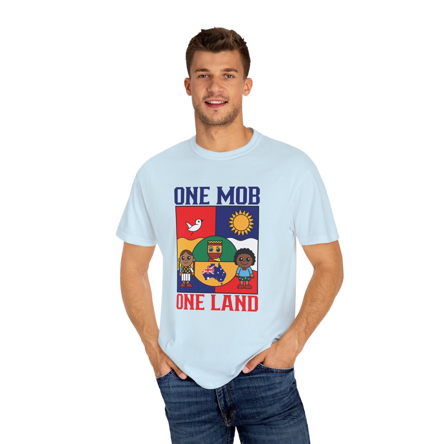 One Mob One Land T-Shirt | Aussie Pride Unisex Tee | Australian Spirit Shirt – BackToClassy