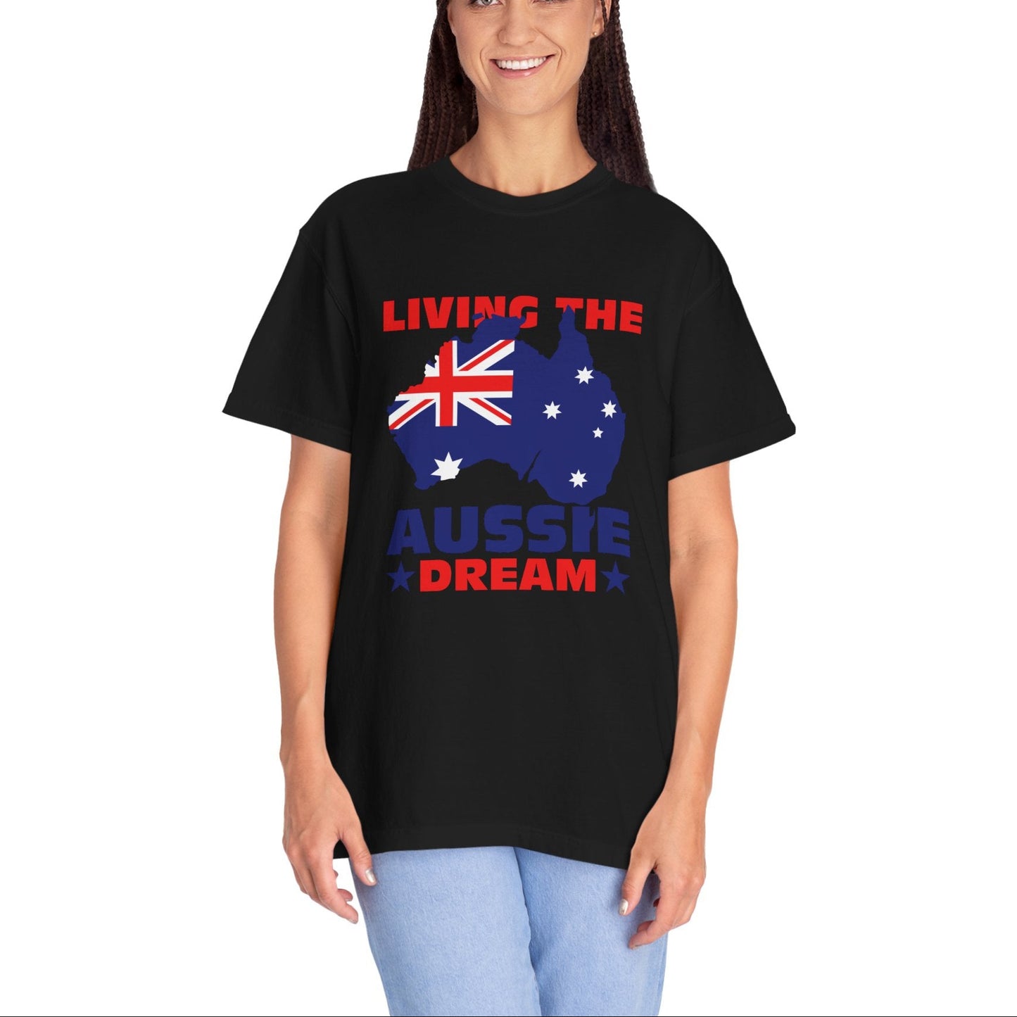Living the Aussie Dream T-Shirt | Unisex Garment-Dyed Tee Celebrating Australian Spirit – BackToClassy