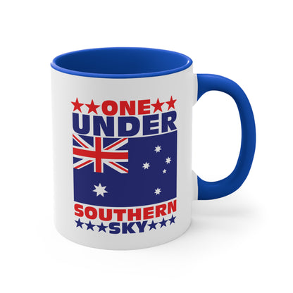 One Under Southern Sky Mug | Aussie Pride Accent Coffee Cup | Australian Unity & Spirit Gift – BackToClassy