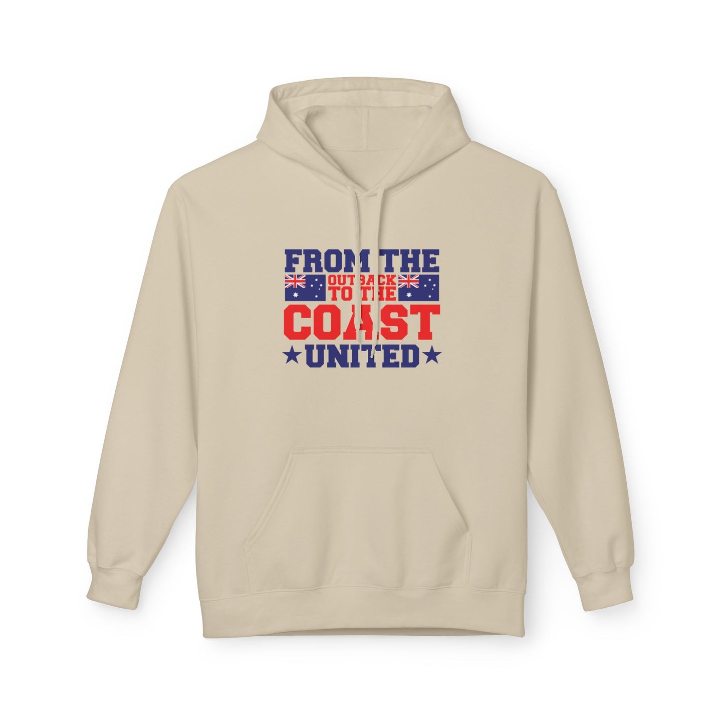 From the Outback to the Coast United Hoodie | Aussie Pride Unisex Fleece Hoodie | Australian Spirit Sweatshirt – BackToClassy