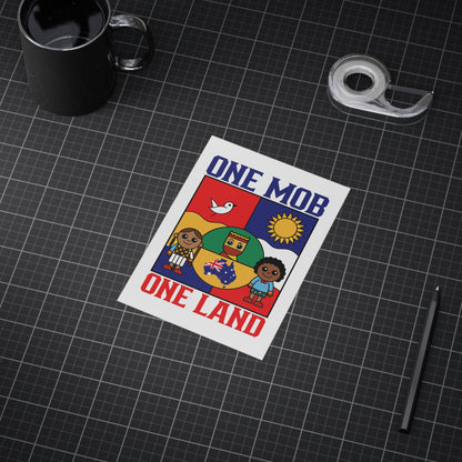 One Mob Poster | Australian Unity & Aboriginal Heritage Wall Art