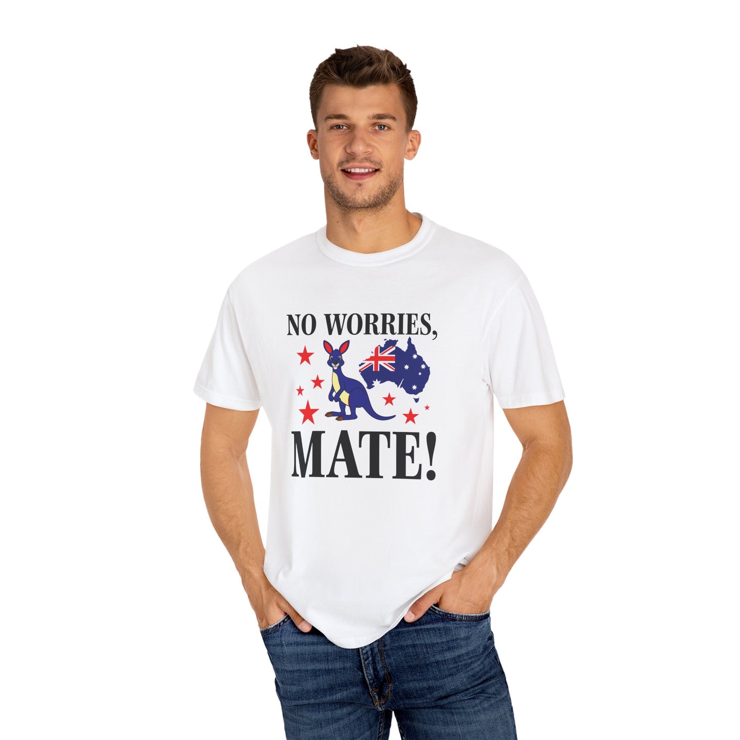 No Worries Mate! T-Shirt | Aussie Pride Unisex Tee | Australian Spirit Shirt – BackToClassy