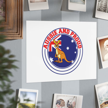 Aussie Pride Poster | Patriotic Australian Wall Art