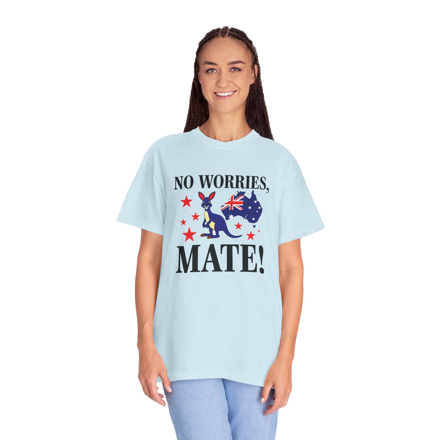 No Worries Mate! T-Shirt | Aussie Pride Unisex Tee | Australian Spirit Shirt – BackToClassy