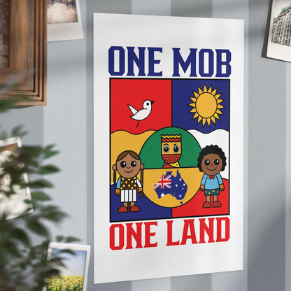 One Mob Poster | Australian Unity & Aboriginal Heritage Wall Art