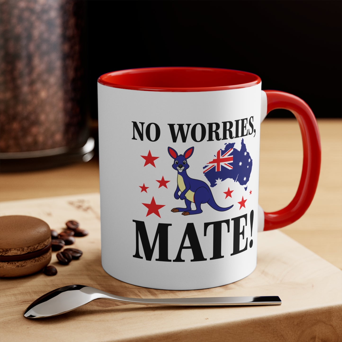 No Worries Mate Mug | Funny Aussie Pride Coffee Cup