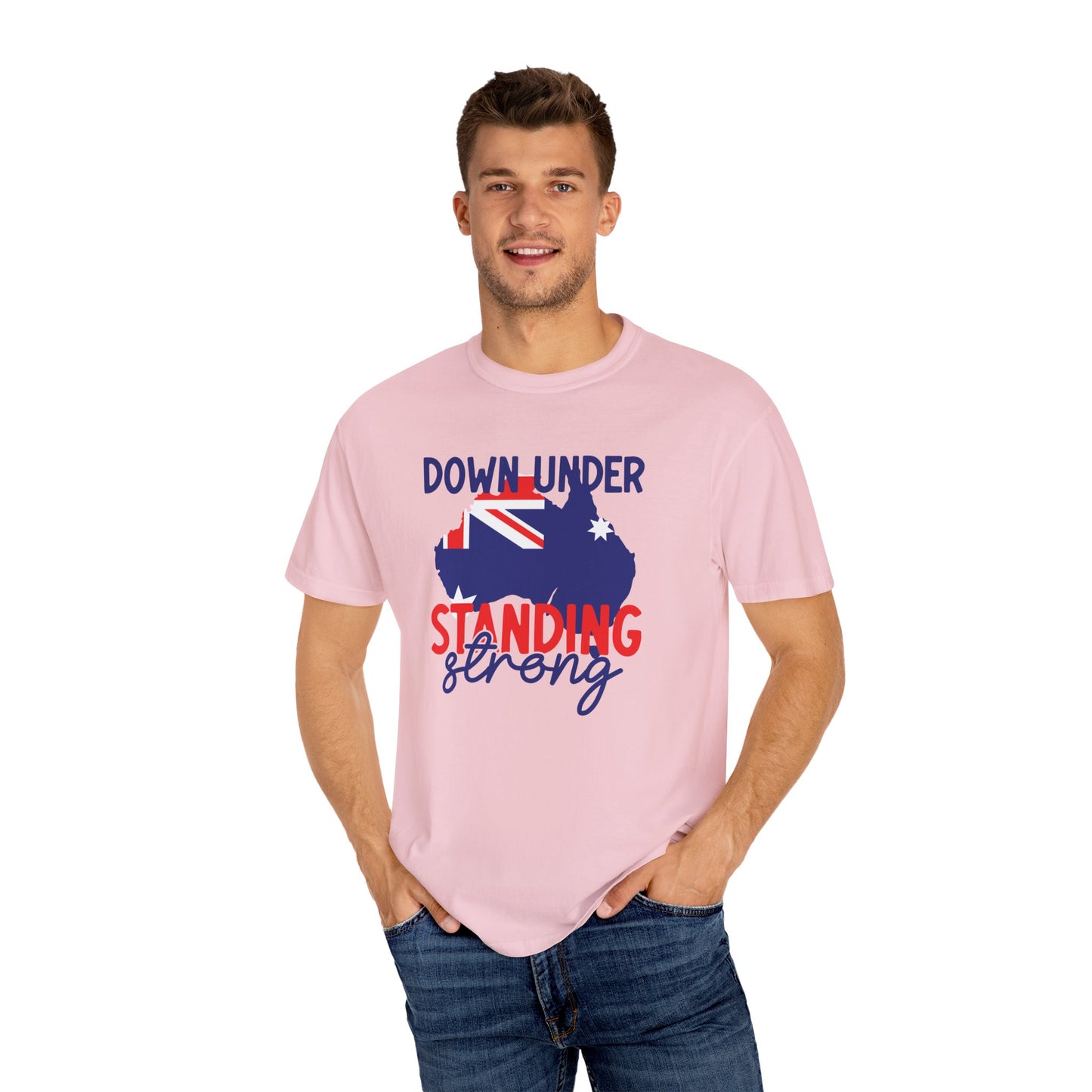 Down Under Standing Strong T-Shirt | Unisex Garment-Dyed Aussie Pride Tee – BackToClassy