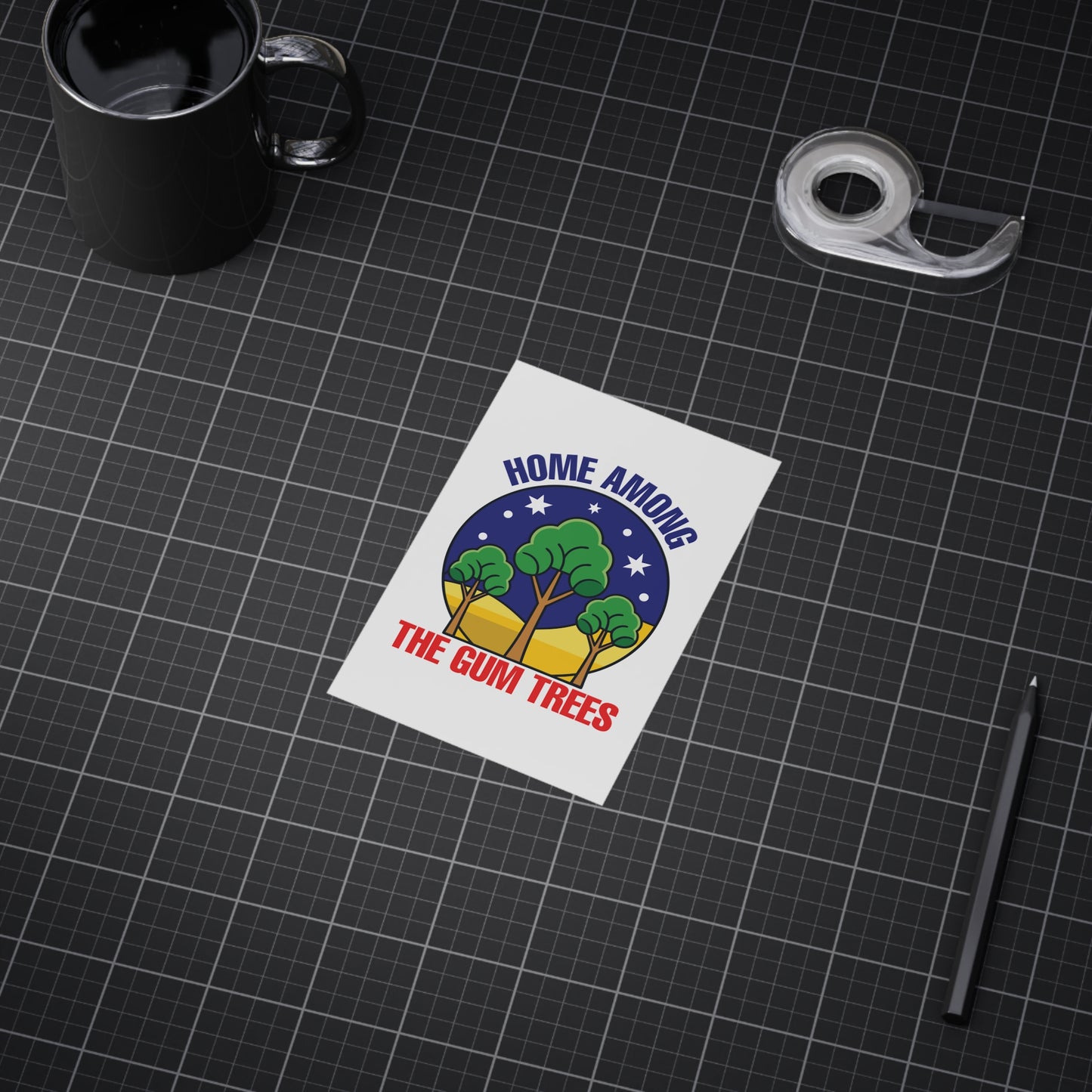 Gum Trees Poster | Australian Nature Wall Art