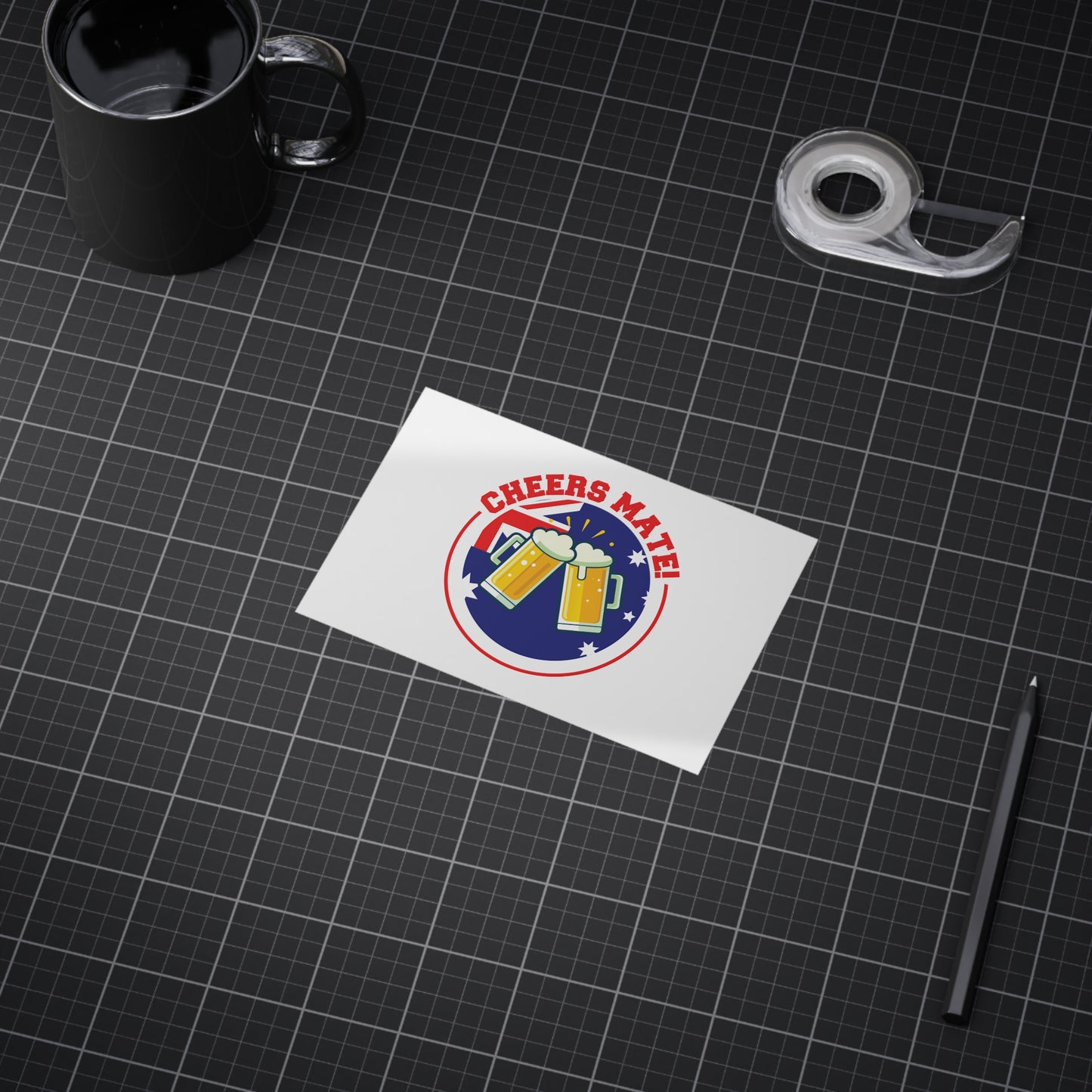 Cheers Mate Poster | Fun Aussie Wall Art