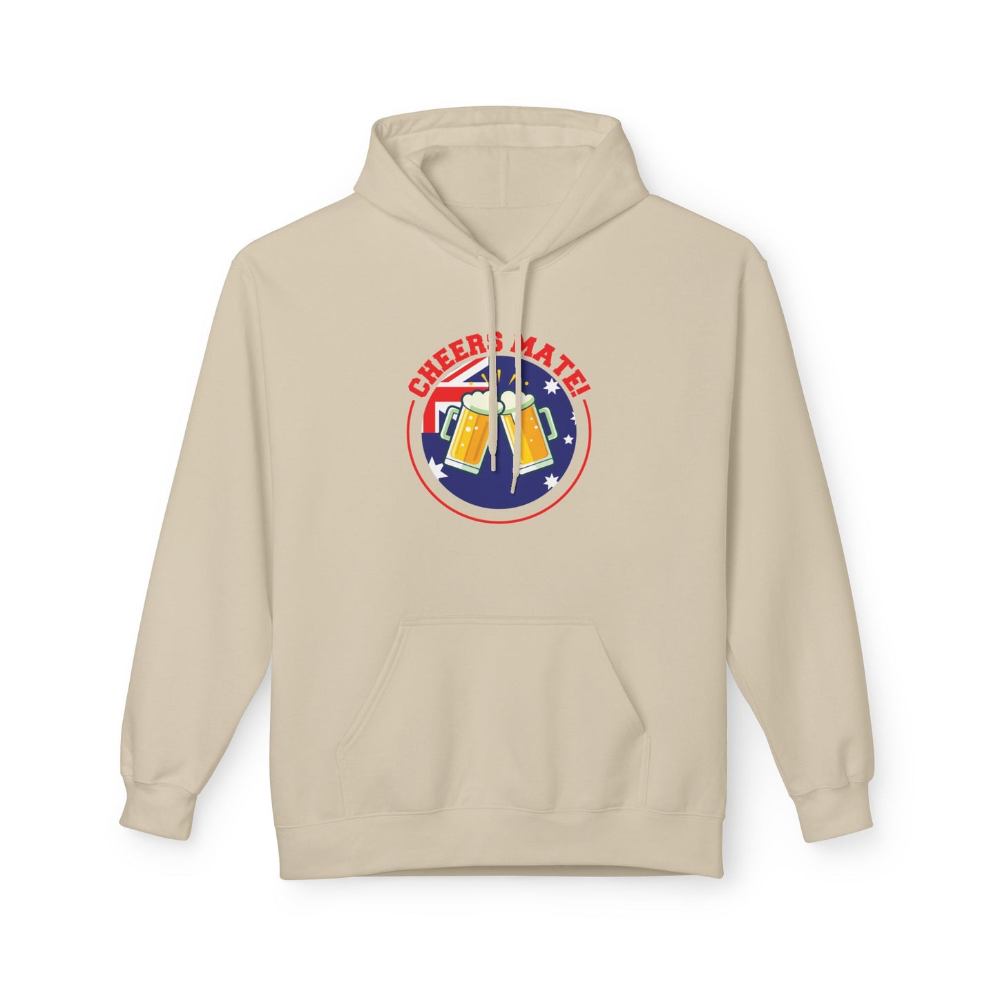 Cheers Mate! Hoodie | Aussie Slang Unisex Fleece Hoodie | Australian Pride Sweatshirt – BackToClassy