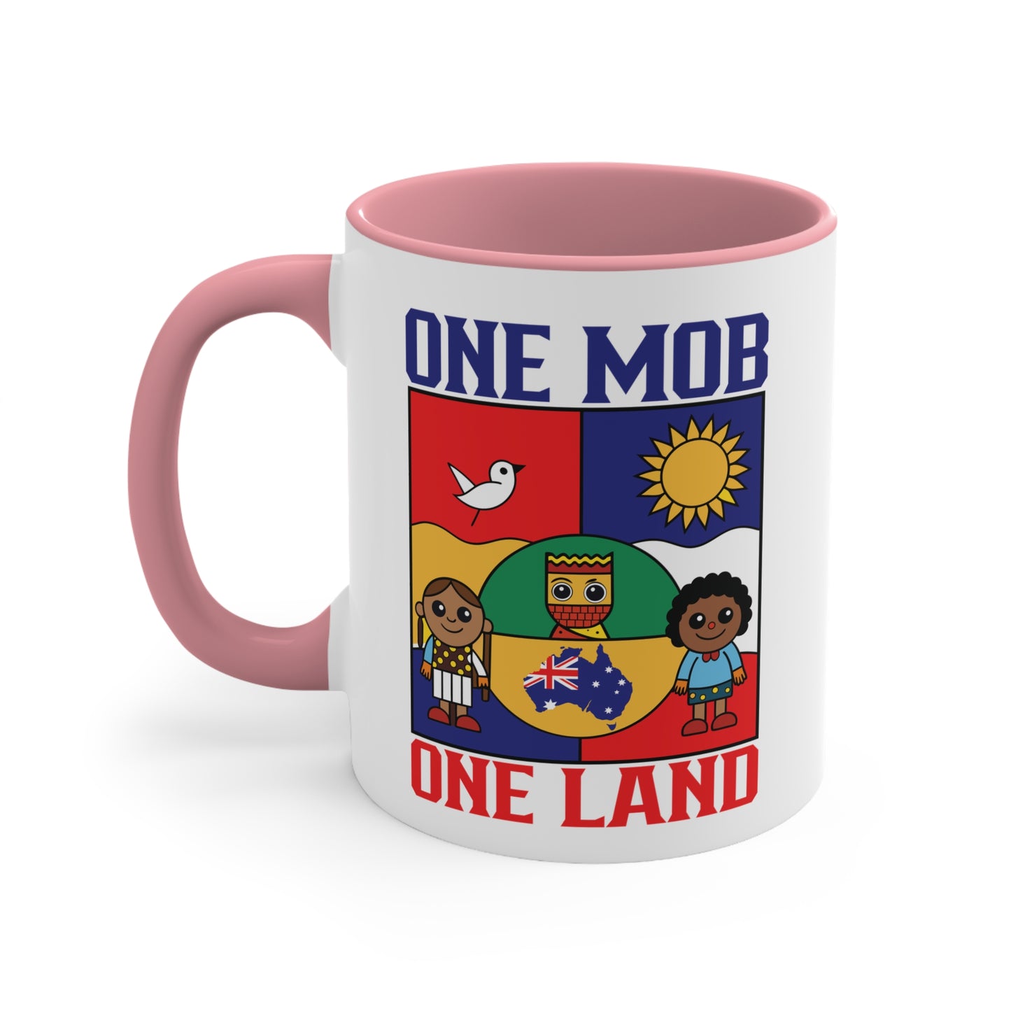 One Mob One Land Mug | Multicultural Aussie Pride Coffee Cup | Unity & Diversity Australia Accent Mug – BackToClassy