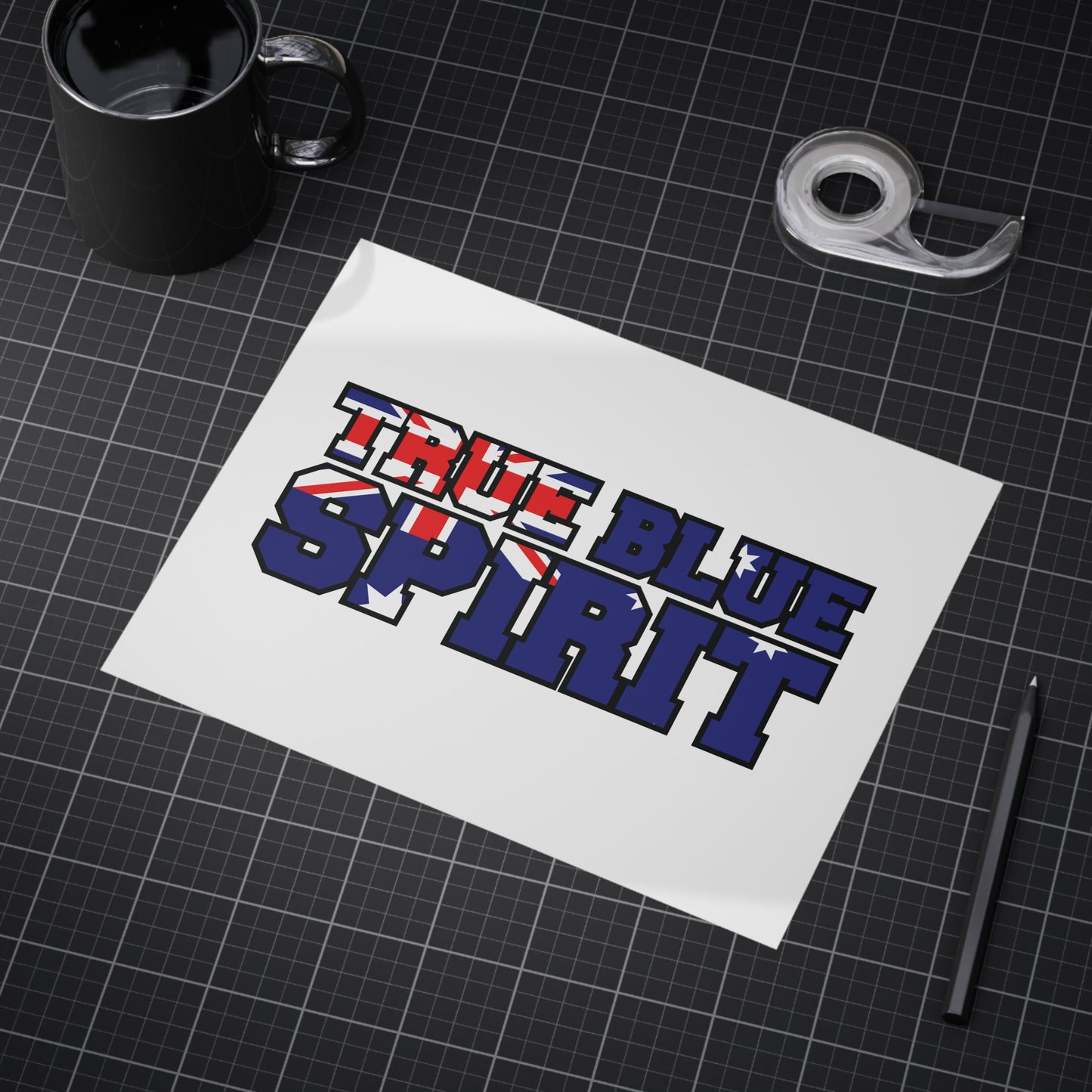 True Blue Poster | Australian Pride Wall Art