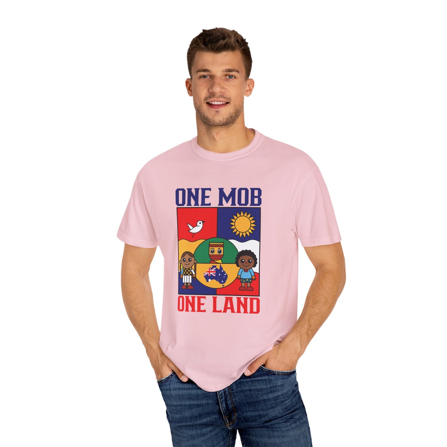 One Mob One Land T-Shirt | Aussie Pride Unisex Tee | Australian Spirit Shirt – BackToClassy