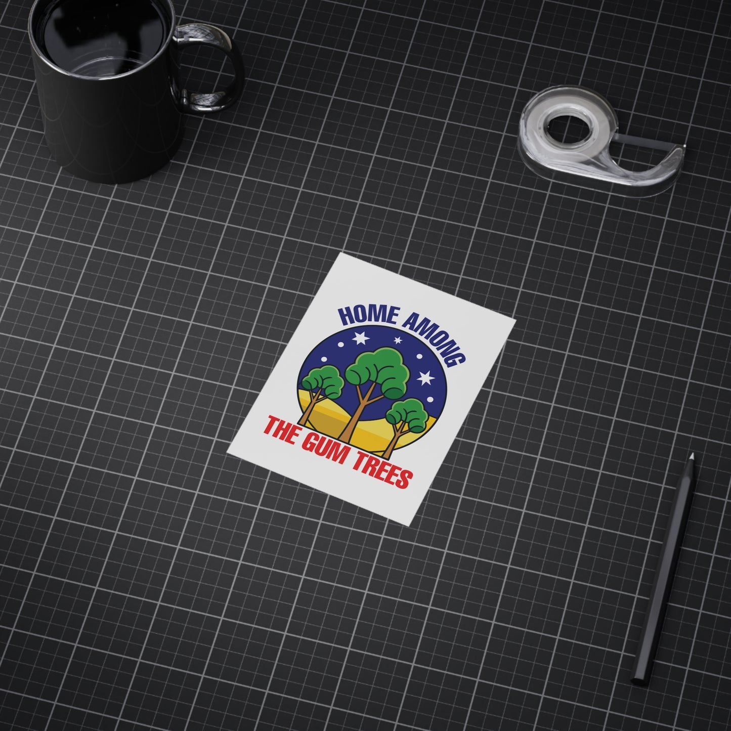 Gum Trees Poster | Australian Nature Wall Art