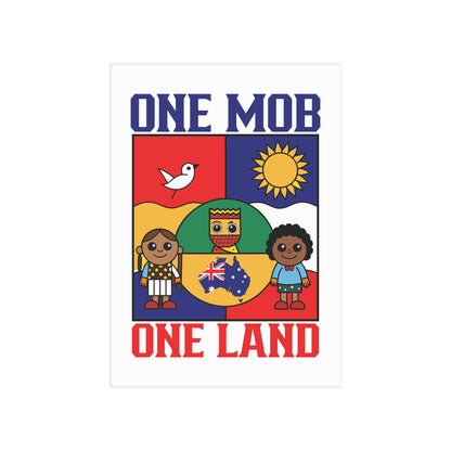 One Mob Poster | Australian Unity & Aboriginal Heritage Wall Art