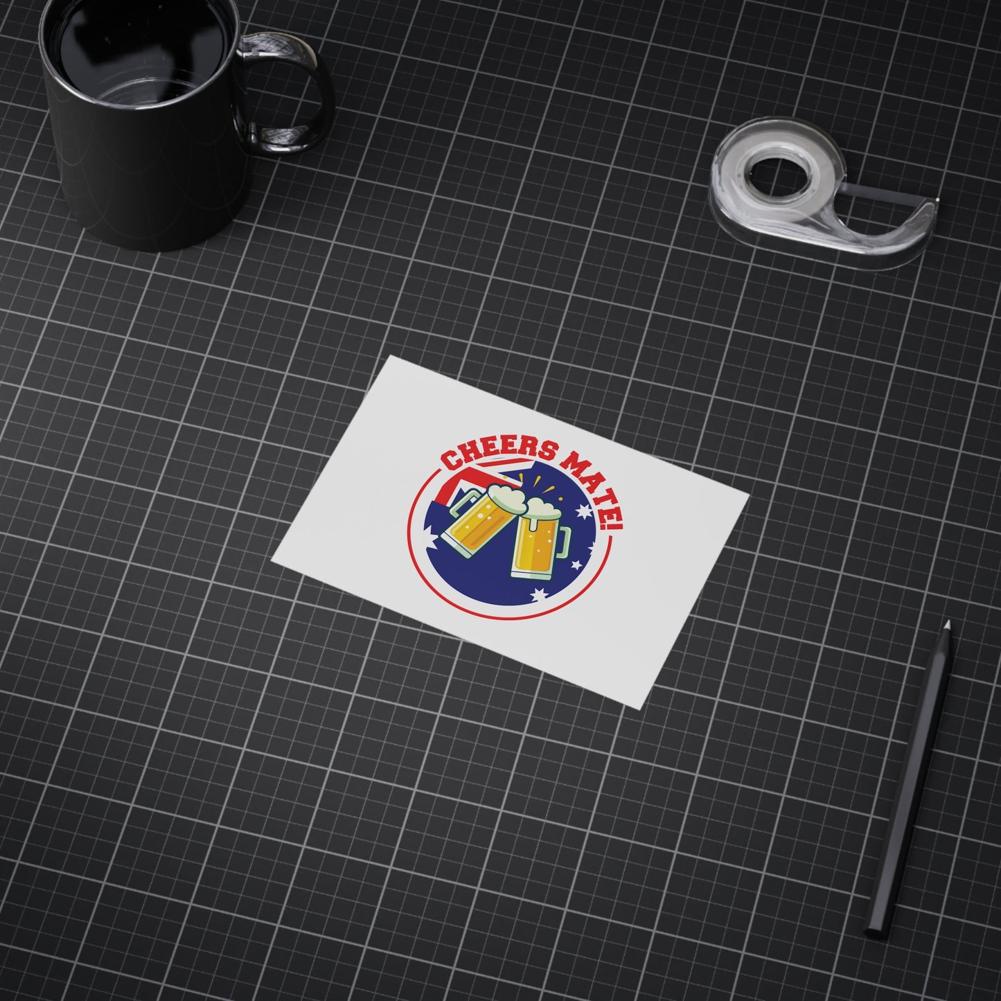 Cheers Mate Poster | Fun Aussie Wall Art