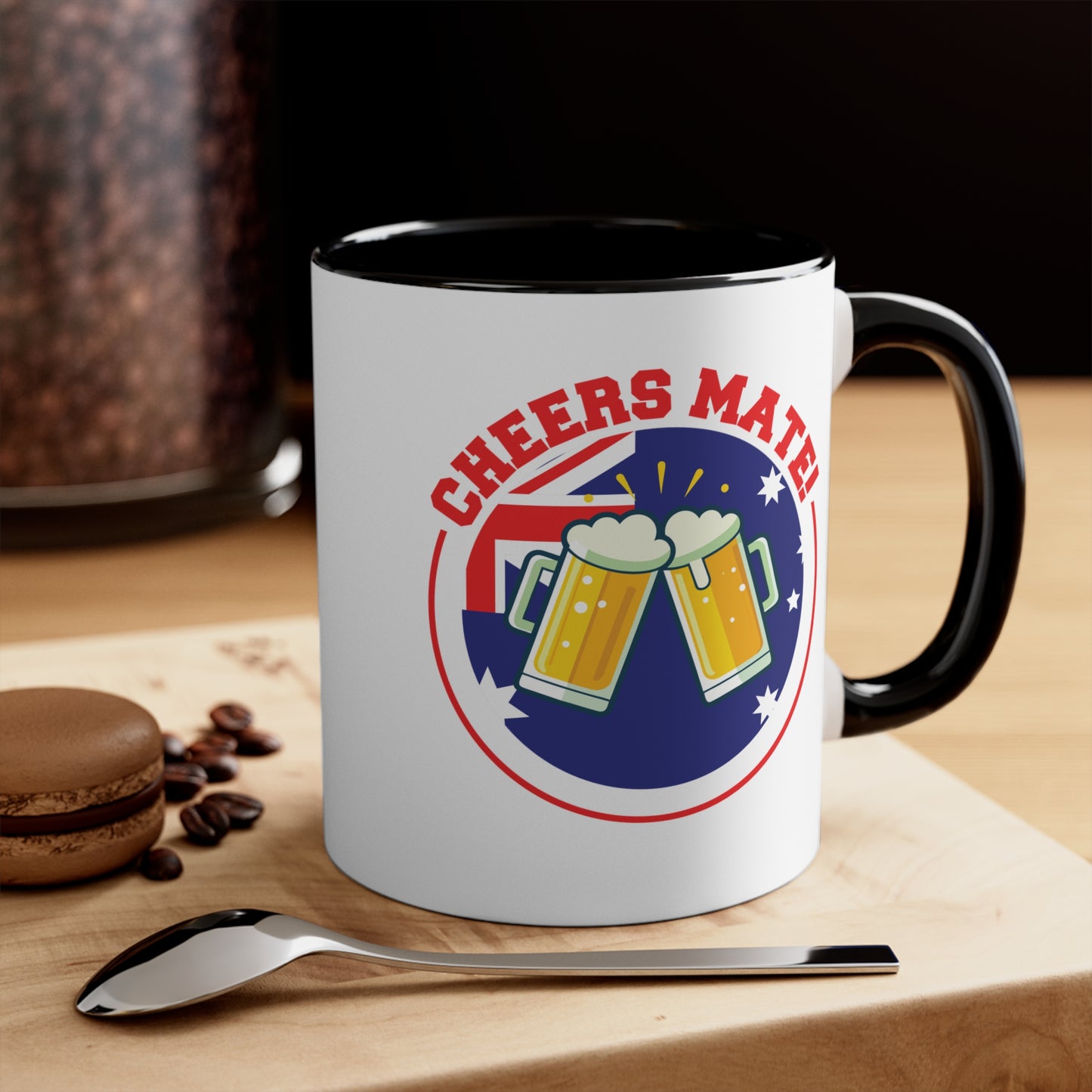 Cheers Mate Mug | Fun Aussie Coffee Cup