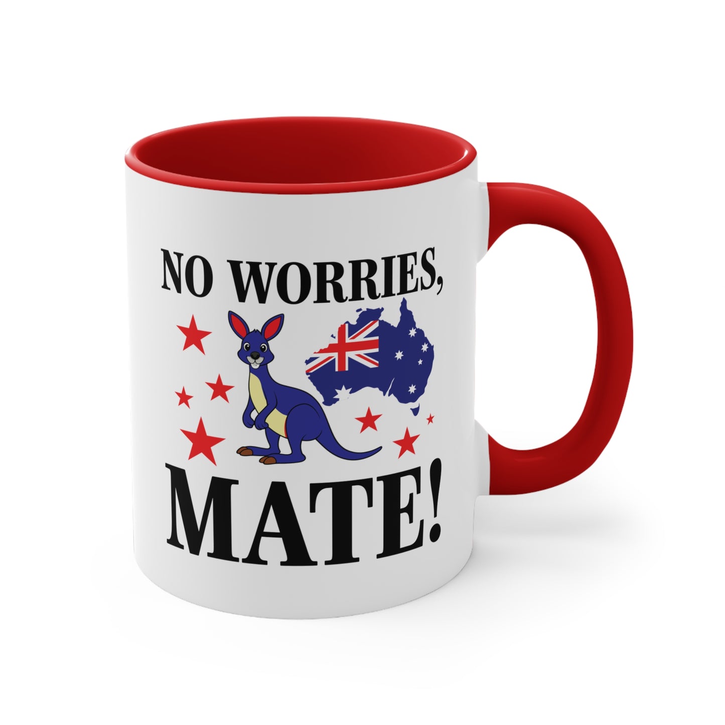 No Worries Mate Mug | Funny Aussie Pride Coffee Cup