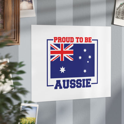 Proud Aussie Poster | Australian Pride Wall Art