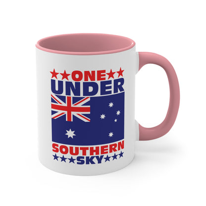 One Under Southern Sky Mug | Aussie Pride Accent Coffee Cup | Australian Unity & Spirit Gift – BackToClassy