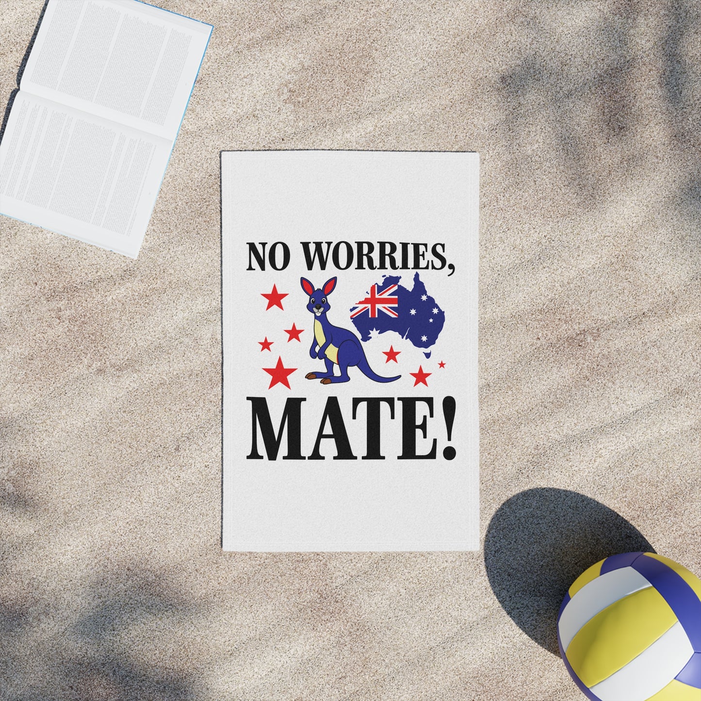 No Worries Mate Towel | Classic Aussie Vibes
