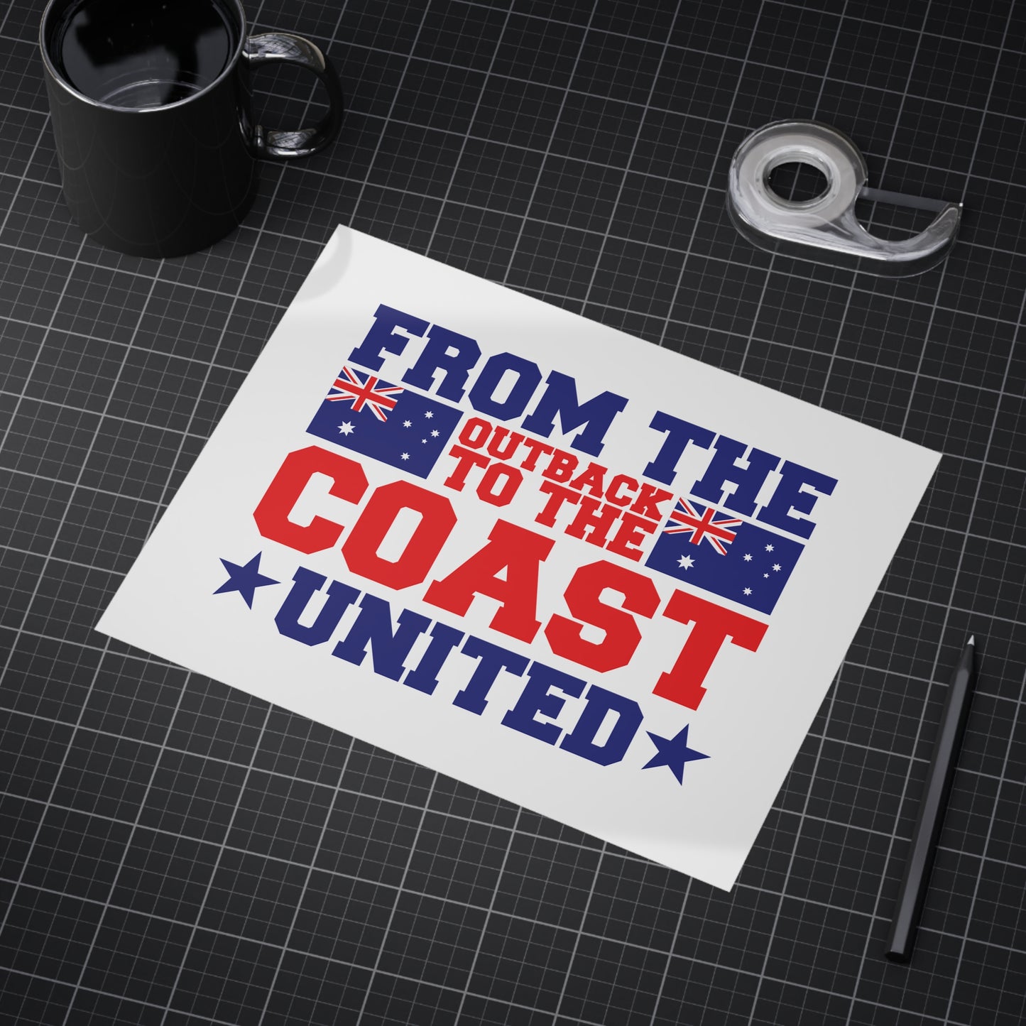 Outback to Coast Poster | Australian Unity Wall Art
