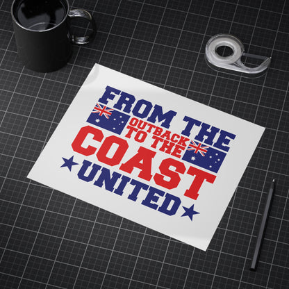 Outback to Coast Poster | Australian Unity Wall Art
