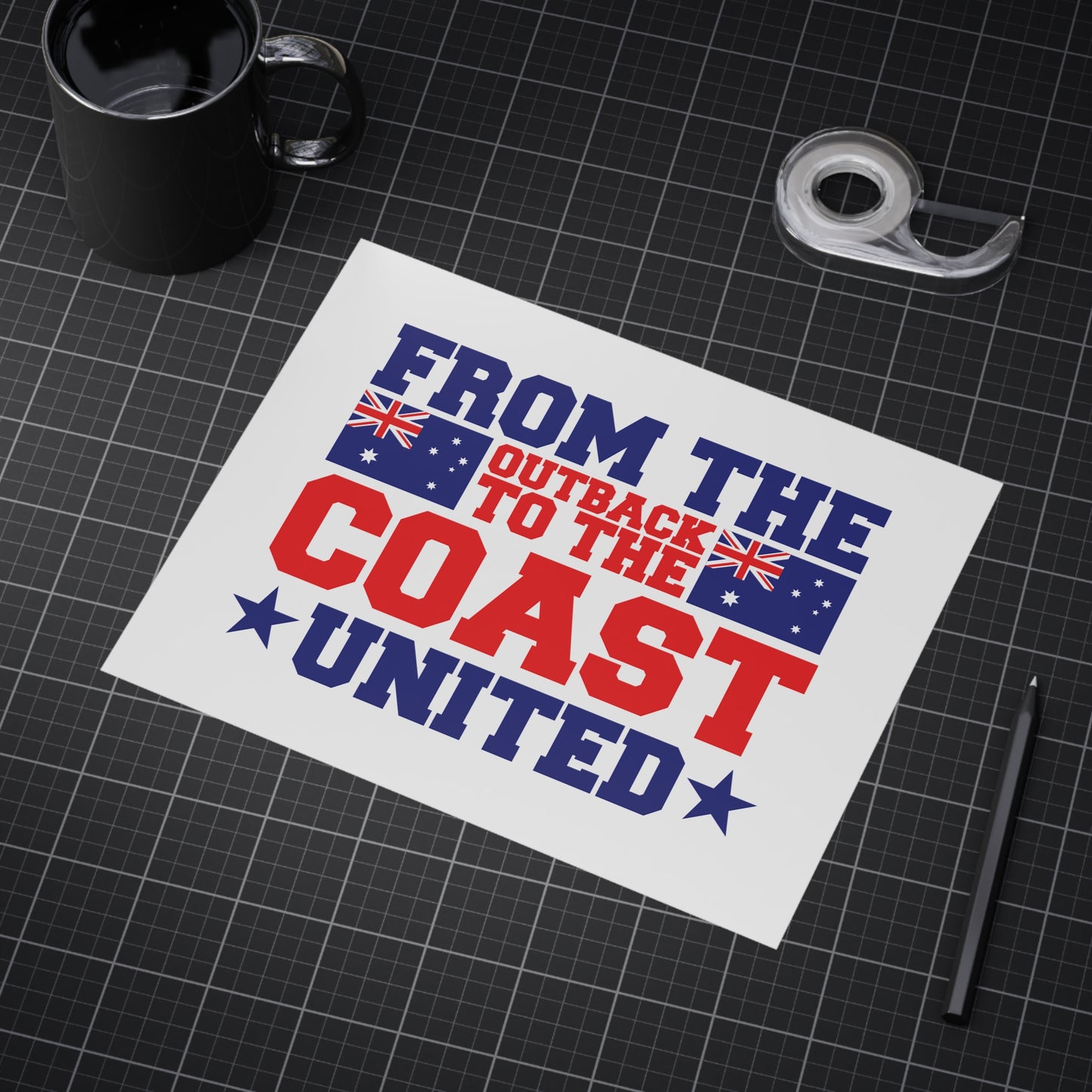 Outback to Coast Poster | Australian Unity Wall Art