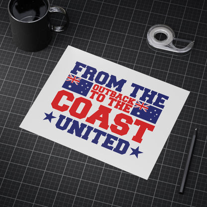 Outback to Coast Poster | Australian Unity Wall Art
